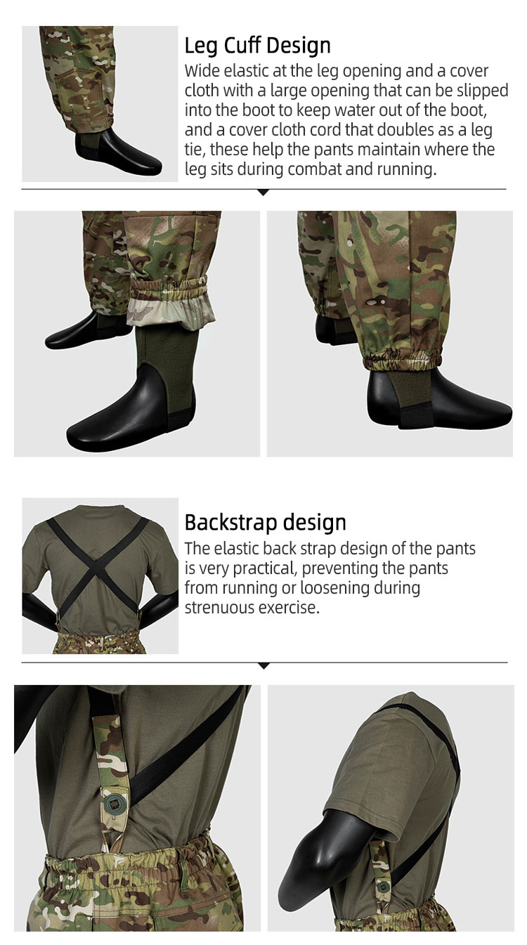 Outdoor Sports Hunting Tactical Camo Pants Waterproof Worker Cargo Pants Tactical Militray Uniform 