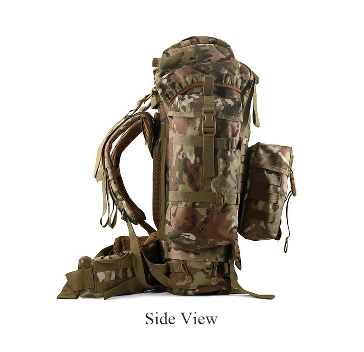 Custom Nylon Large capacity 80L Waterproof Sports Gym Outdoor Hunting Trekking Tactical Bags military Backpack