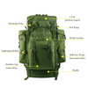 Custom Nylon Large capacity 80L Waterproof Sports Gym Outdoor Hunting Trekking Tactical Bags military Backpack