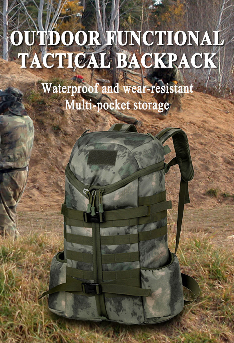 Custom 3p Camo Hiking Cross Country Sports Outdoor Mountaineering Tactical military Backpack