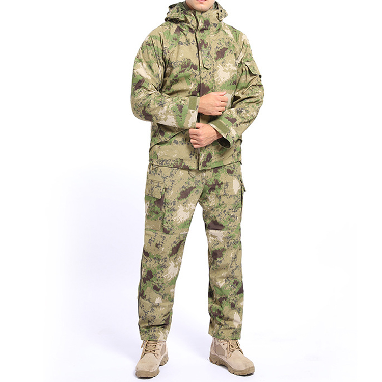 Autumn winter camouflage men's hooded G8 weatherproof three-in-one tactical military apparel jacket suit