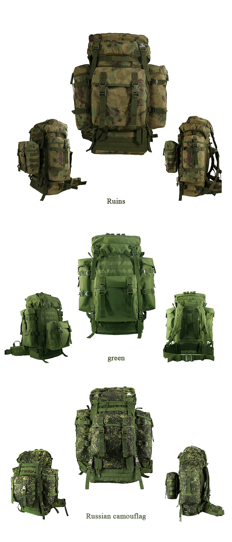 Custom Nylon Large capacity 80L Waterproof Sports Gym Outdoor Hunting Trekking Tactical Bags military Backpack