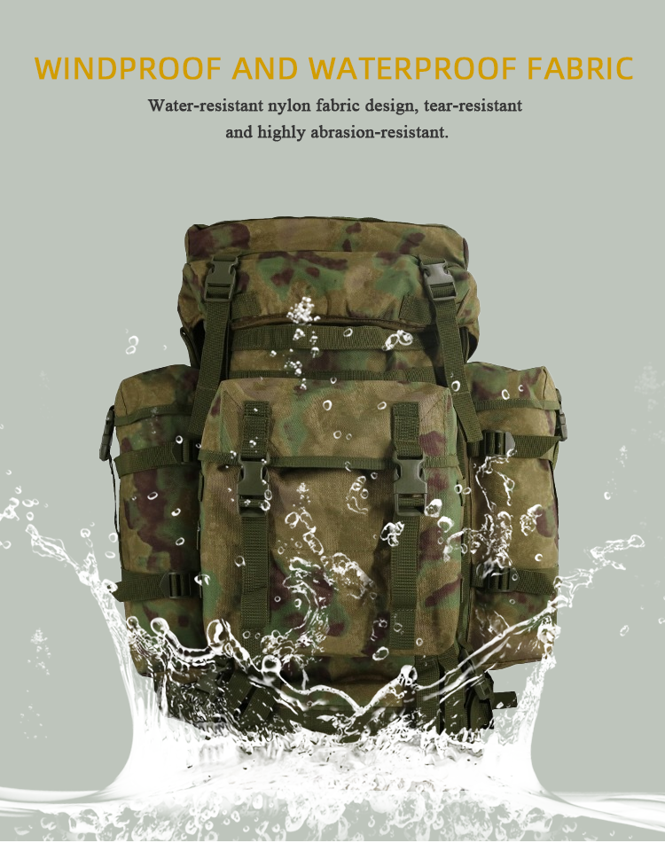 Custom Nylon Large capacity 80L Waterproof Sports Gym Outdoor Hunting Trekking Tactical Bags military Backpack