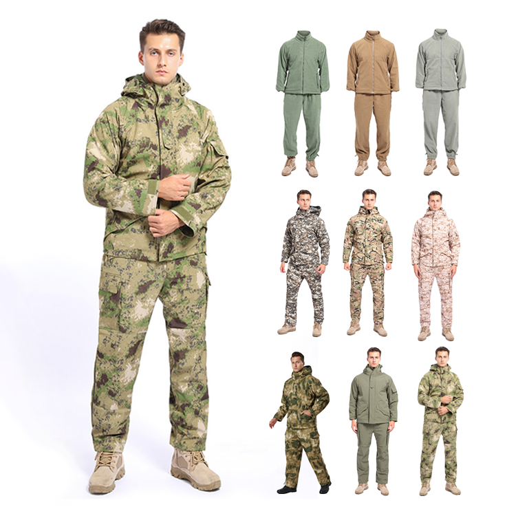 Autumn winter camouflage men's hooded G8 weatherproof three-in-one tactical military apparel jacket suit