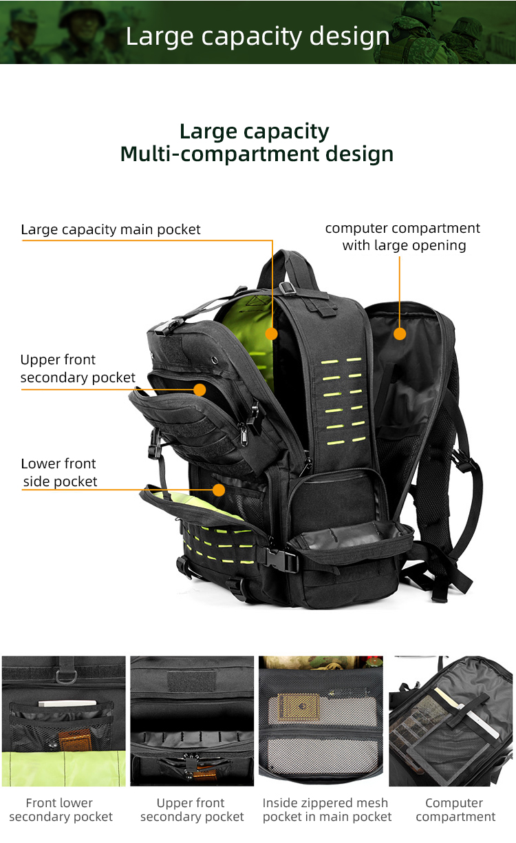 Antarctica american white hunting waterproof utility bag black teal camouflage tactical backpack