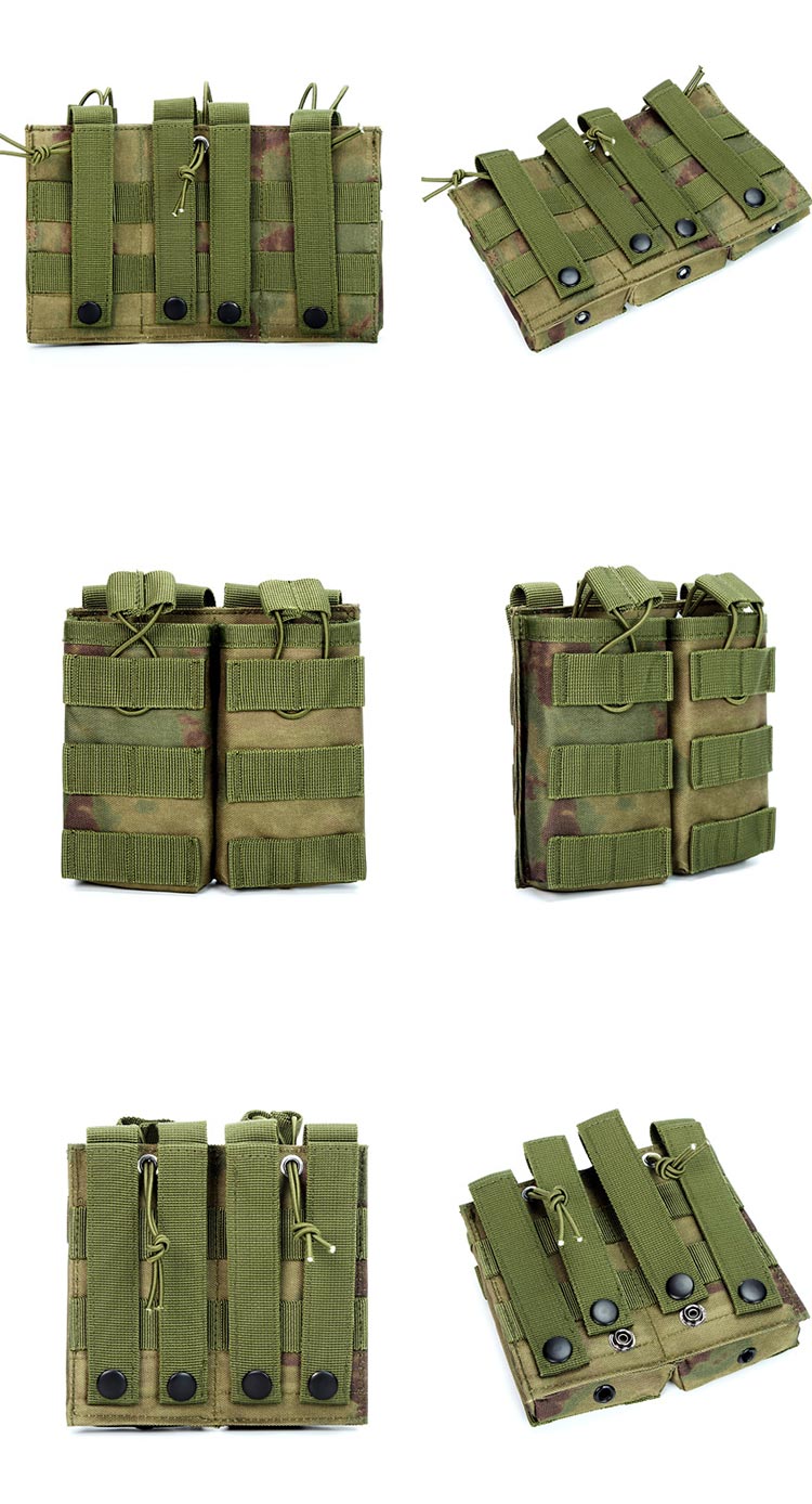 Outdoor Sport Molle Pouch Triple Double Single Quadruple Storage Intercom Magazine multiple pocket Tactical mini Bag