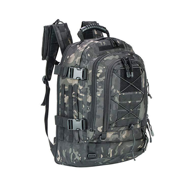 Custom sports gym camo range hunting waterproof utility bag black teal camouflage tactical backpack