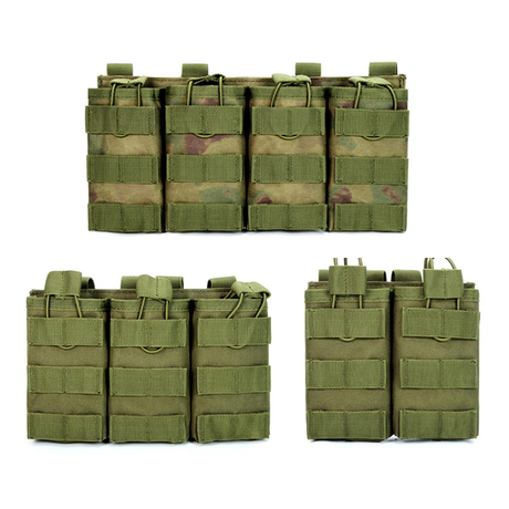 Outdoor Sport Molle Pouch Triple Double Single Quadruple Storage Intercom Magazine Multiple Pocket Tactical Mini Bag