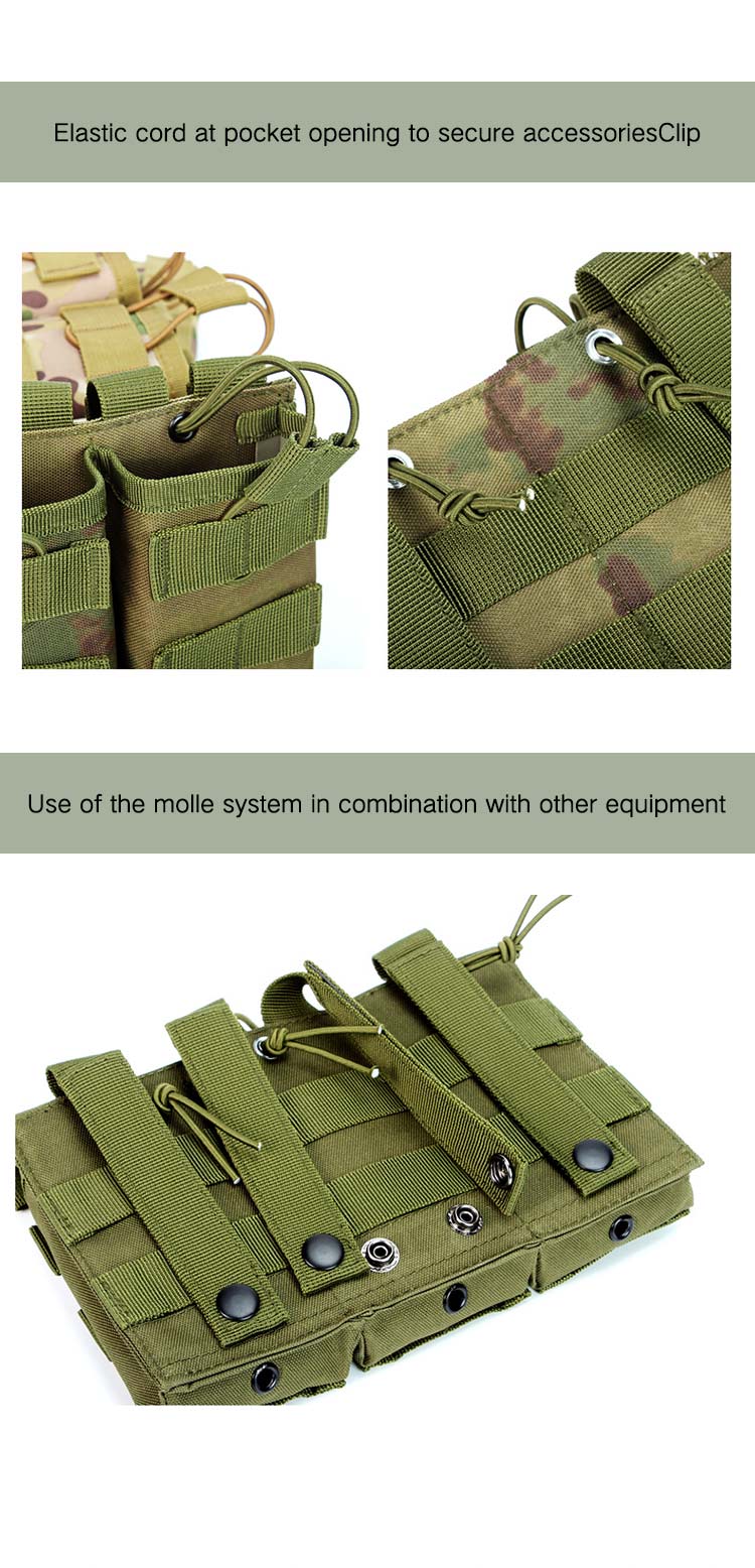 Outdoor Sport Molle Pouch Triple Double Single Quadruple Storage Intercom Magazine multiple pocket Tactical mini Bag