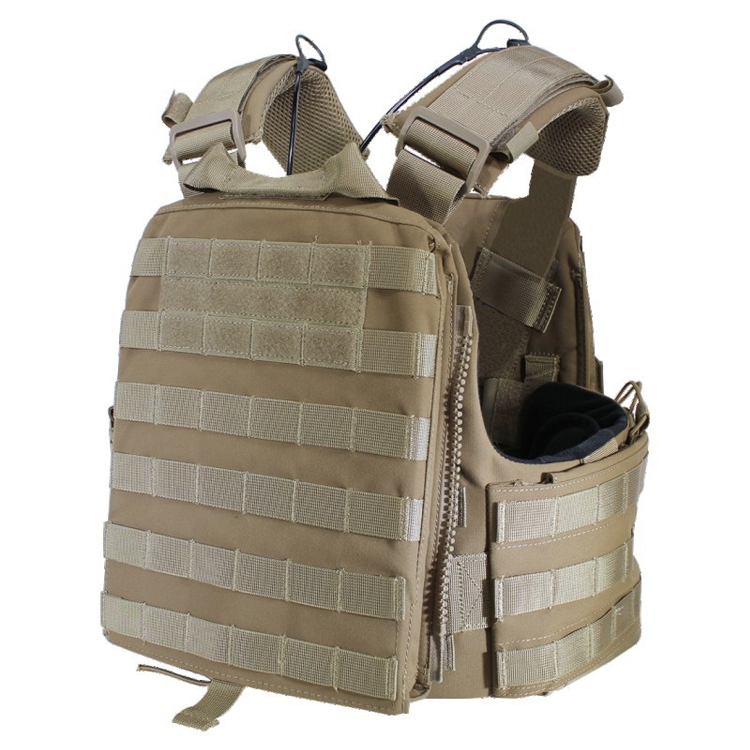 Custom 500d Nylon Plate Carrier Combat Molle Quick Release System Fast Adjust Military Style Tactical Vest