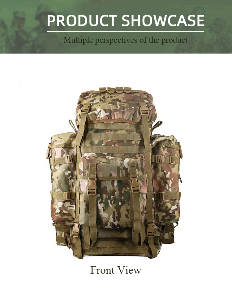 Custom Nylon Large capacity 80L Waterproof Sports Gym Outdoor Hunting Trekking Tactical Bags military Backpack