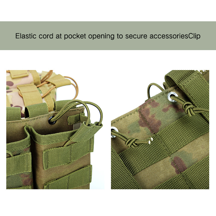 Outdoor Sport Molle Pouch Triple Double Single Quadruple Storage Intercom Magazine multiple pocket Tactical mini Bag