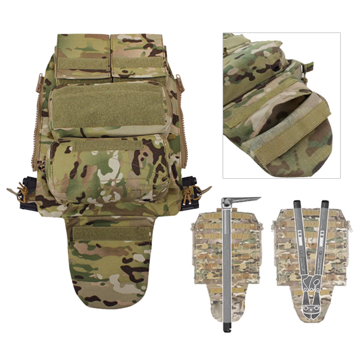 TAC Tactical Accessories Vest Camouflage Bag