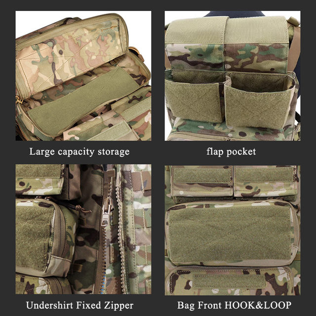 TAC Tactical Accessories Vest Camouflage Bag