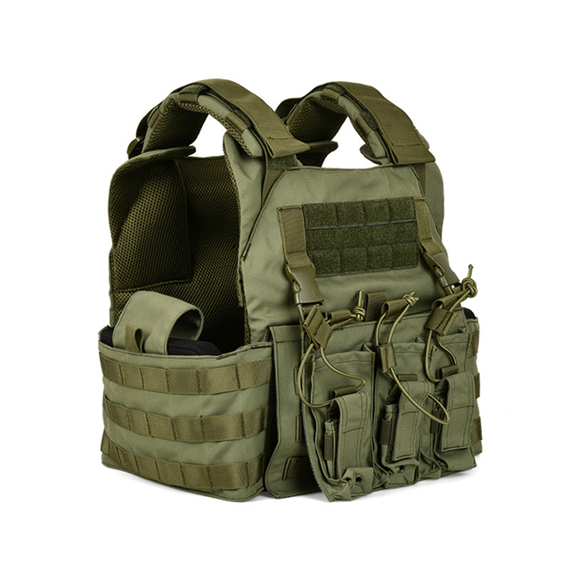 Customized nylon military green tactical vest