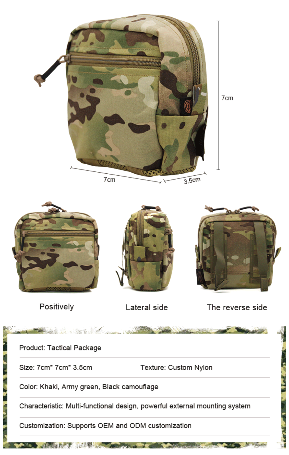 Camouflage Small Bags with Various Patterns