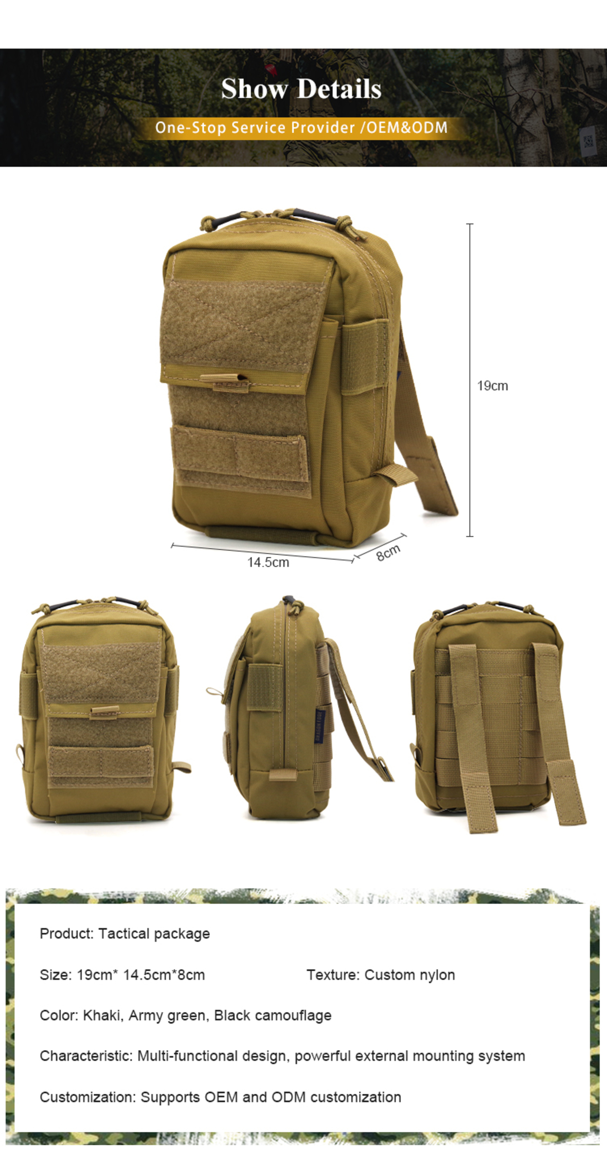 Tactical Backpack with Molle System