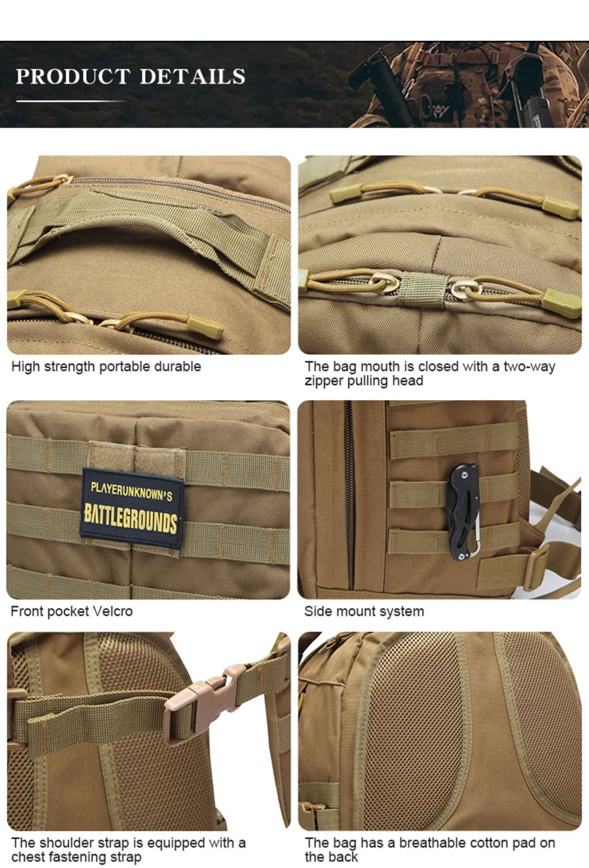 A99 outdoor tactical waterproof large backpack