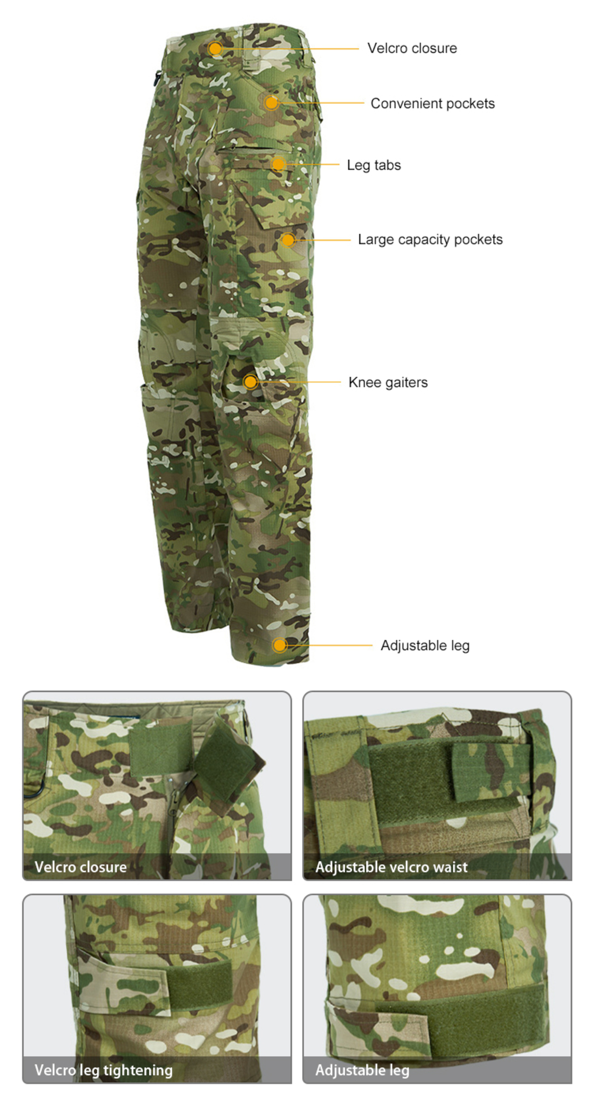 American stretch breathable camouflage training tactical uniform