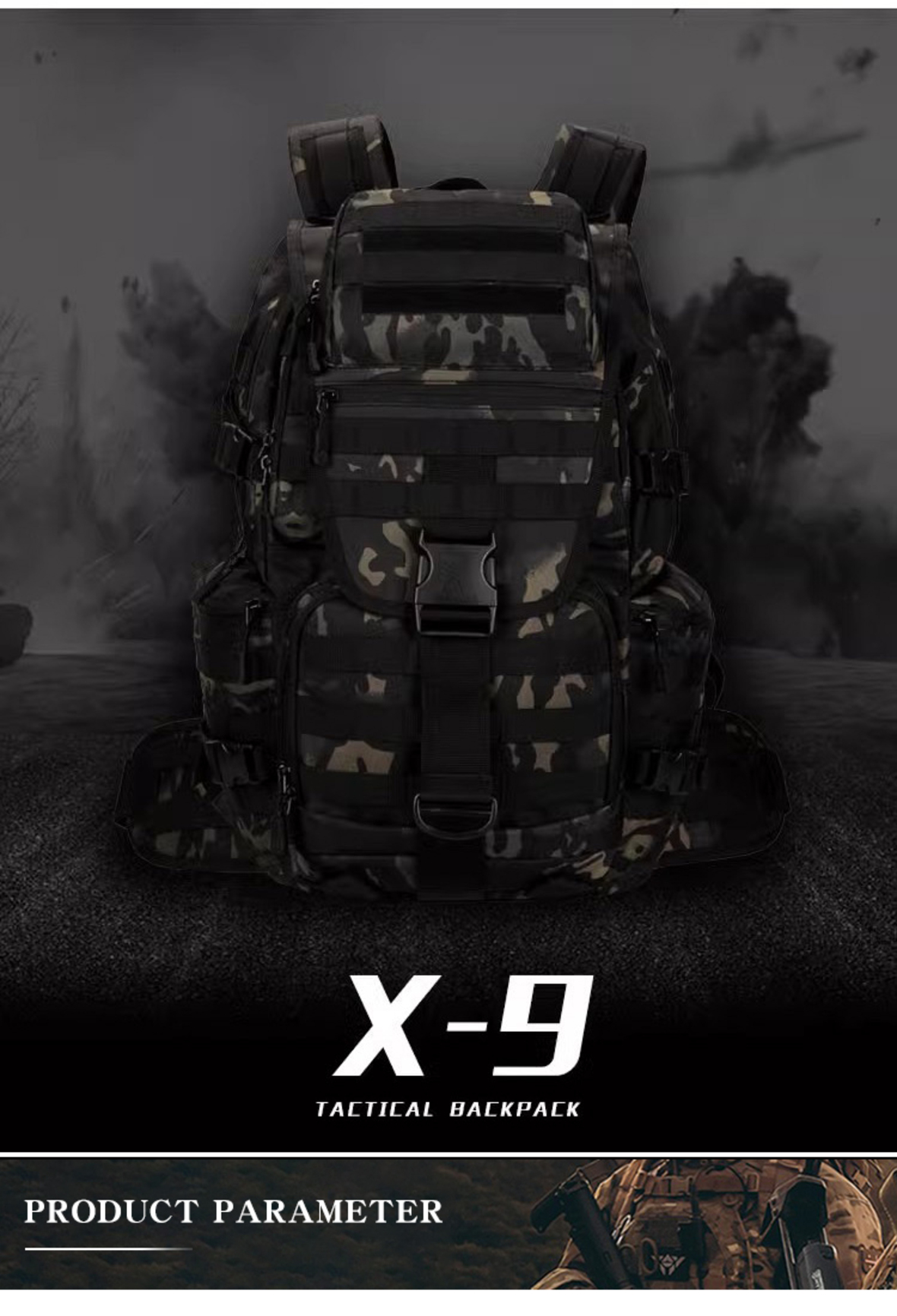 X9 Backpack Mountaineering Travel Backpack