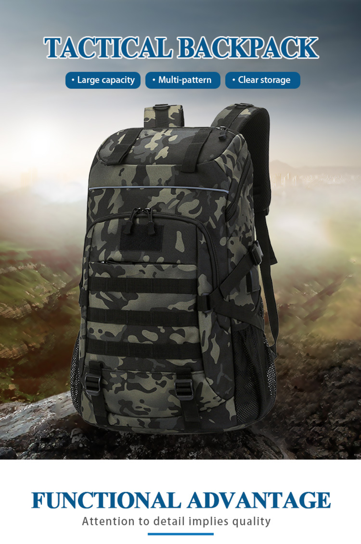 Travel backpack with USB port