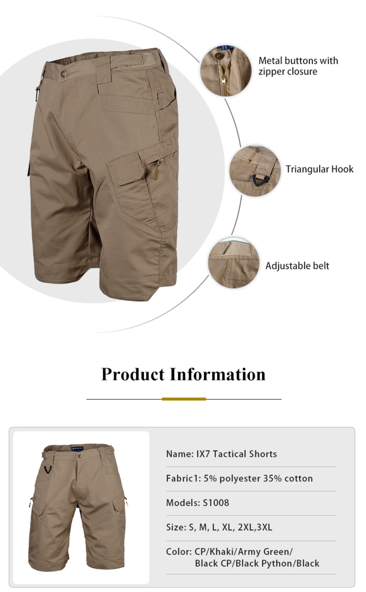 Men's High Quality LX7 Tactical Shorts