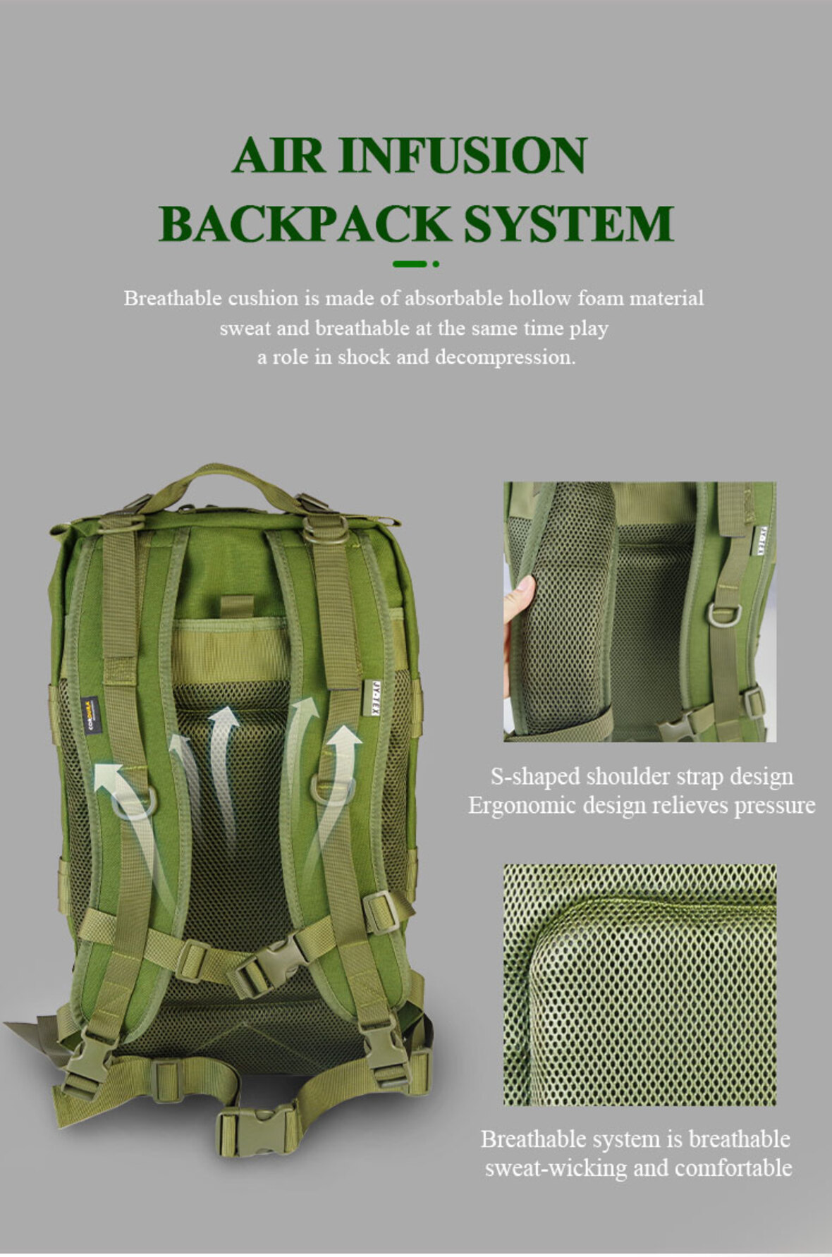 Outdoor travel tactical backpack