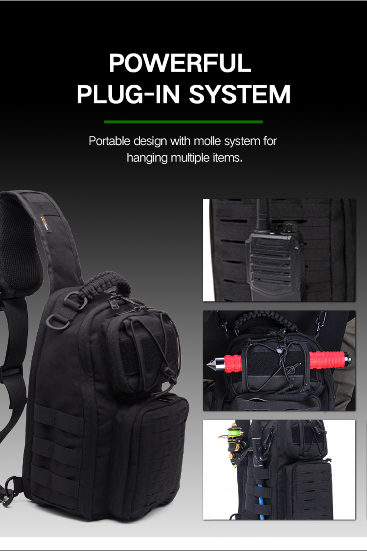 Multifunctional Tactical Crossbody Bag