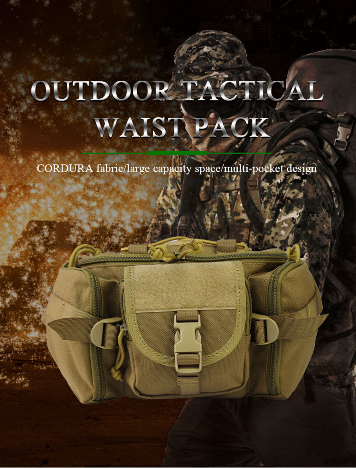 Outdoor Tactical Military Waist Bag