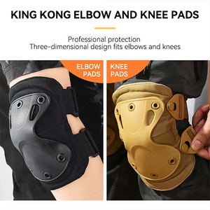 Outdoor Tactical Combat Knee Elbow Protective Pads Guard Set