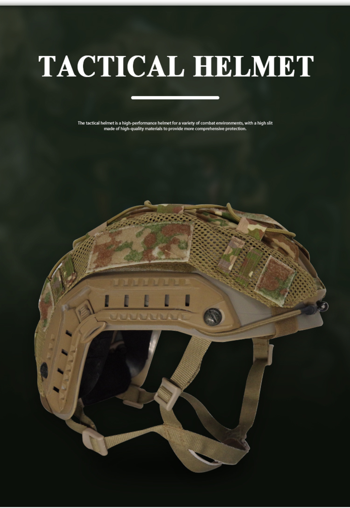 German camouflage tactical helmet