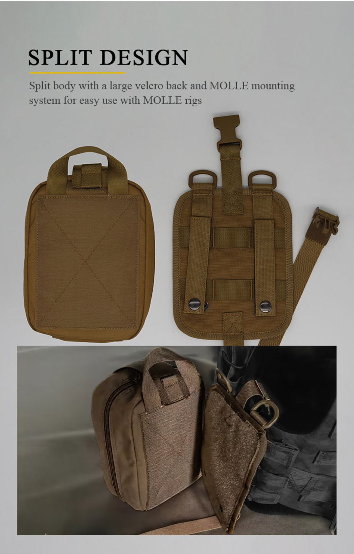 Brown Tactical Field Medical Kit