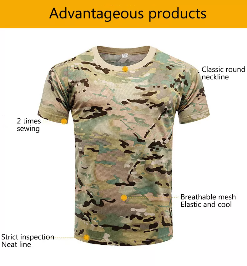 Camo Tactical T-shirts Uniform