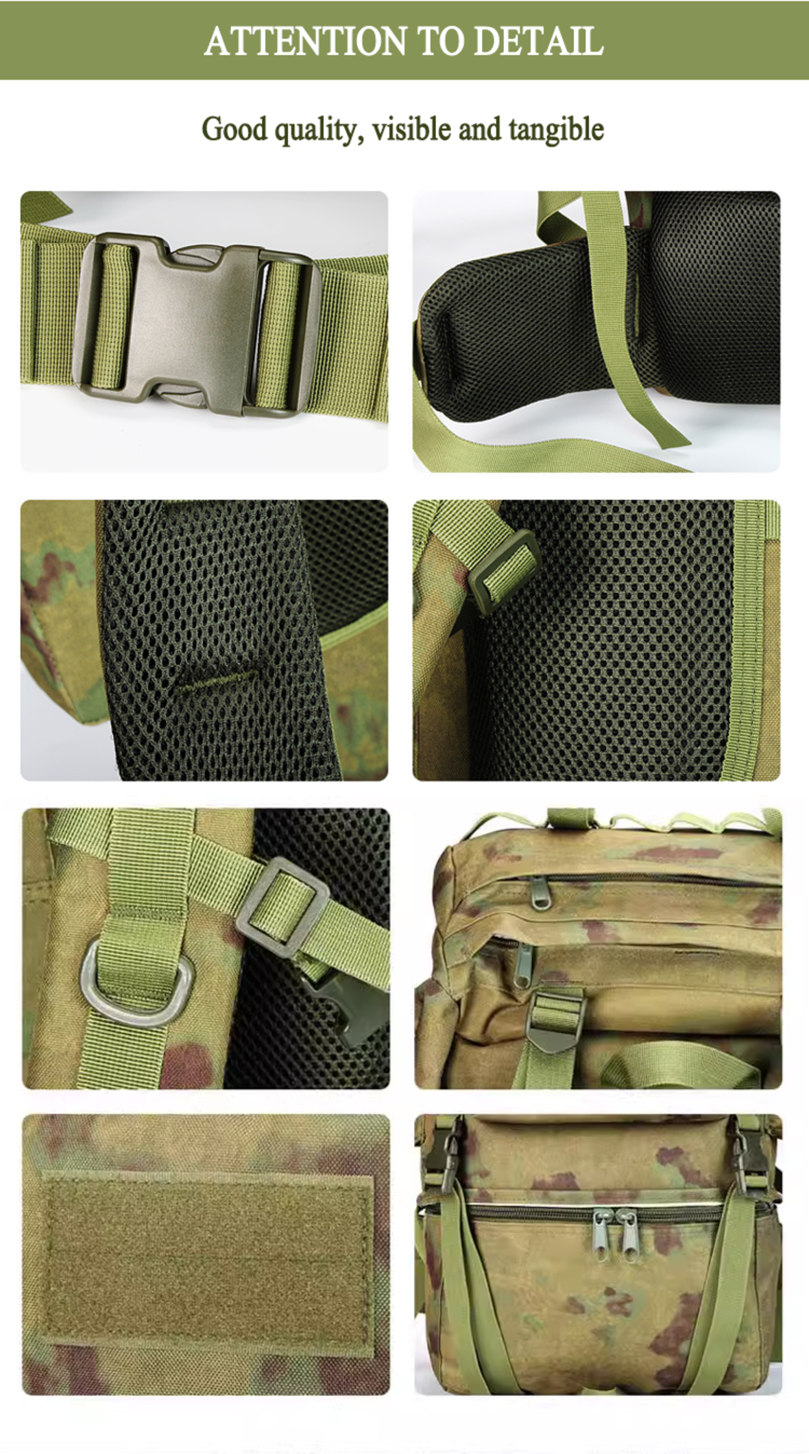 Customized large capacity tactical backpack