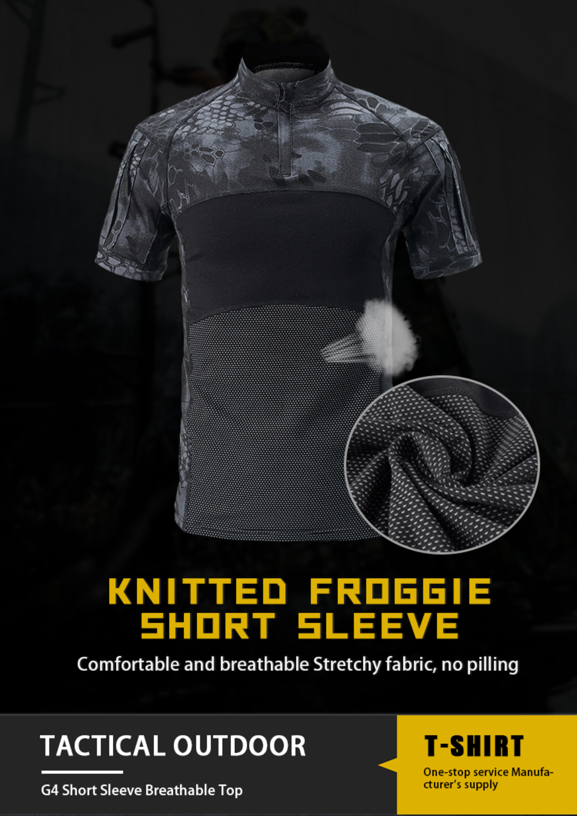 Outdoor CS training camo frog tactical T-shirt