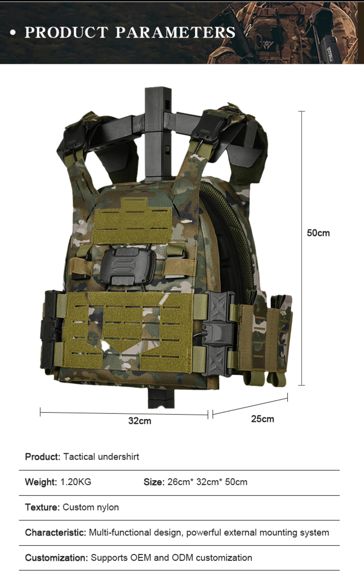 Type 21 individual tactical vest