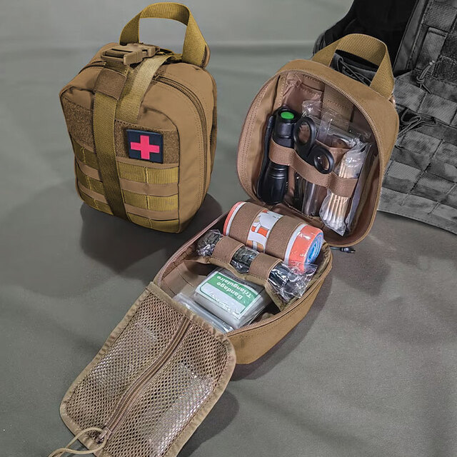 Brown Tactical Field Medical Kit