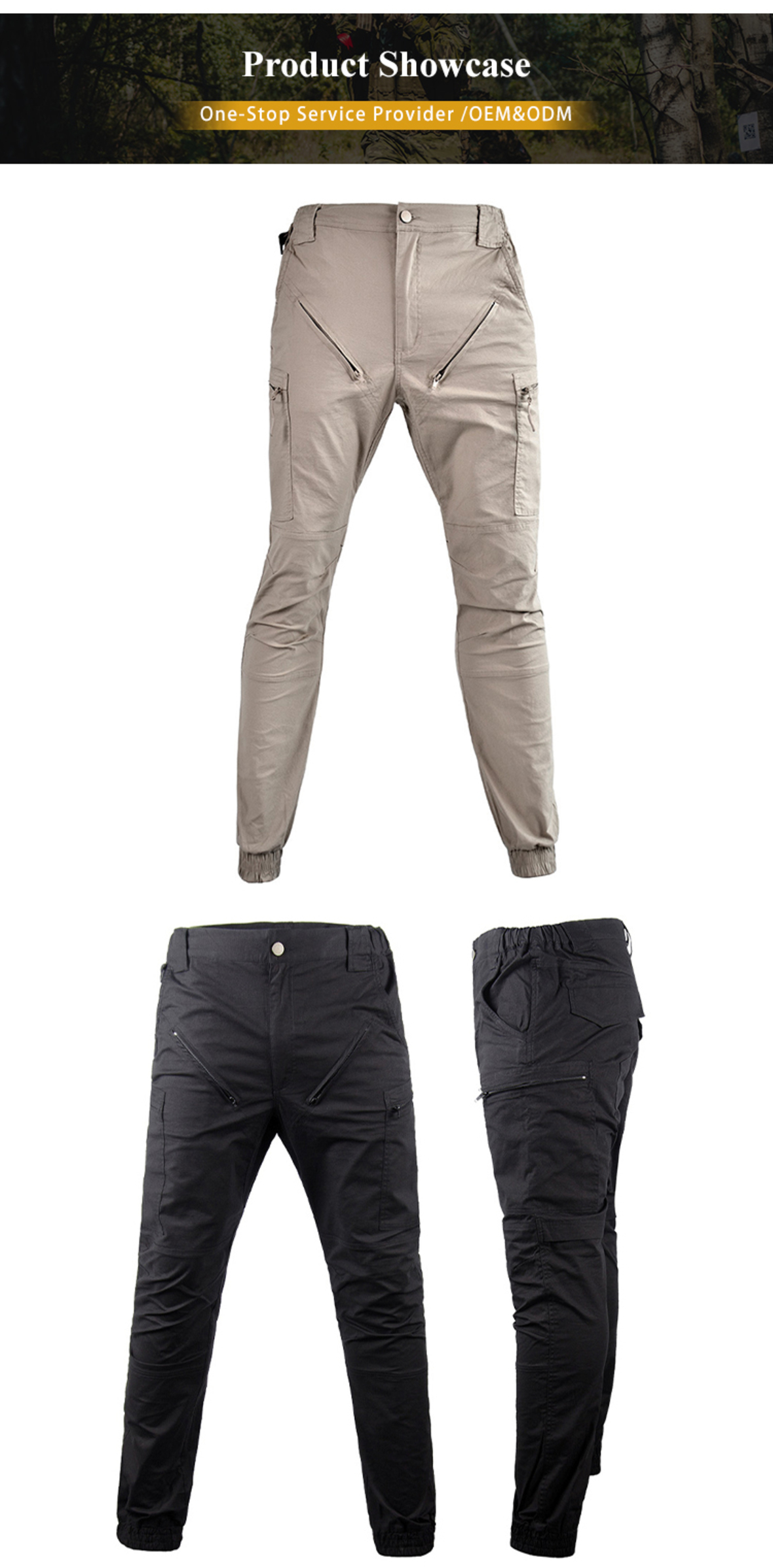 P013 Waterproof Work Pants with Cuffs