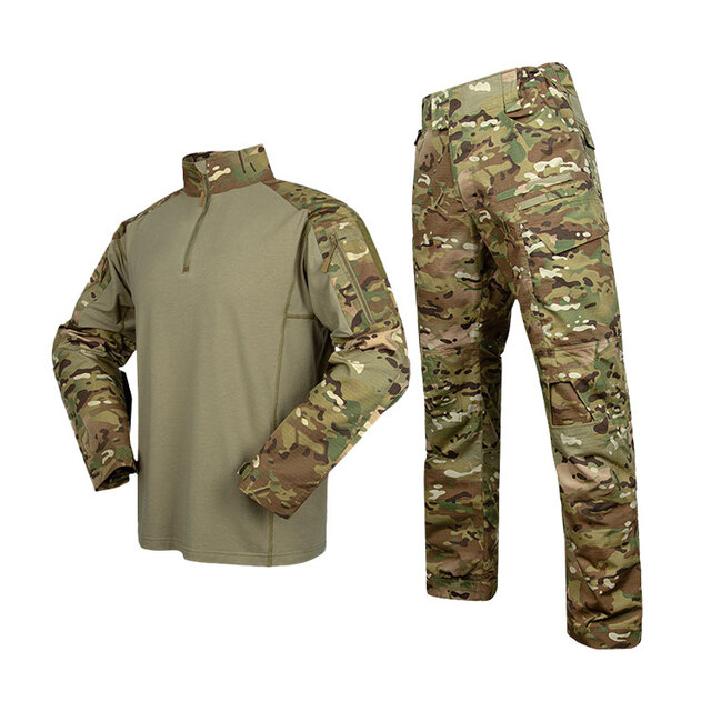 American stretch breathable camouflage training tactical uniform