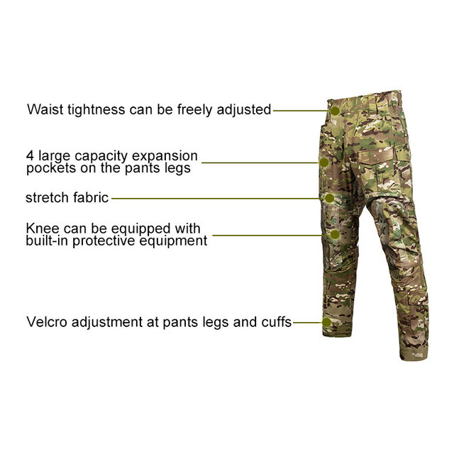 Camouflage AK uniform three-piece set