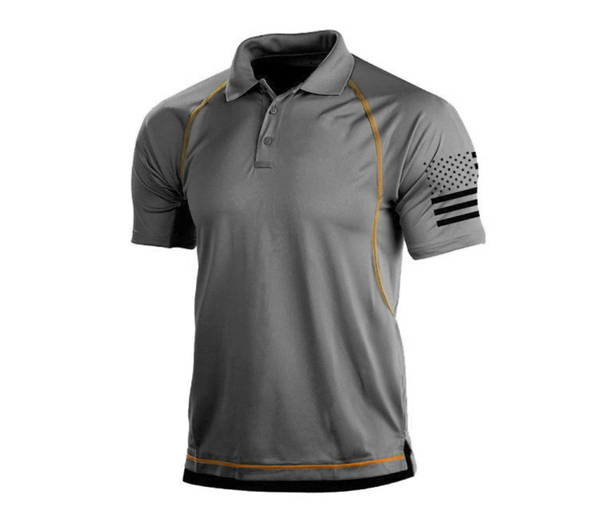 Outdoor Cs Training Sports Prin Short Sleeve Polo Tactical Shirt