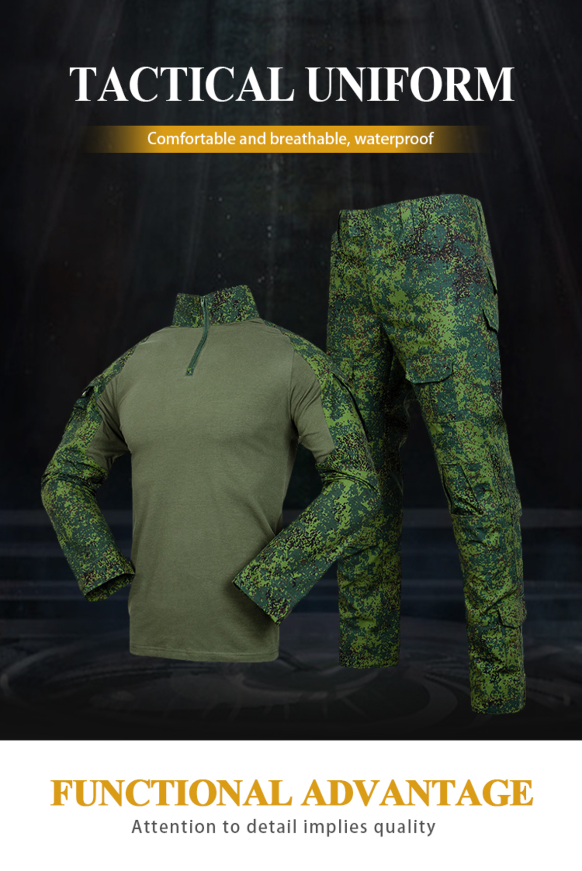 Russian camouflage outdoor training frog suit