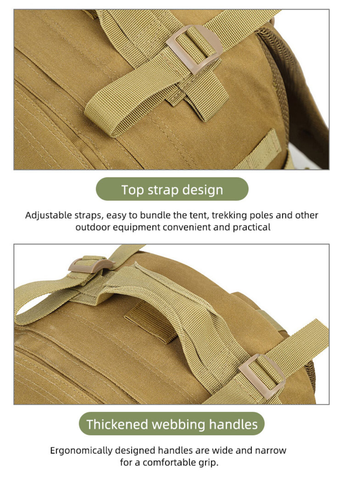 3D nylon outdoor tactical backpack