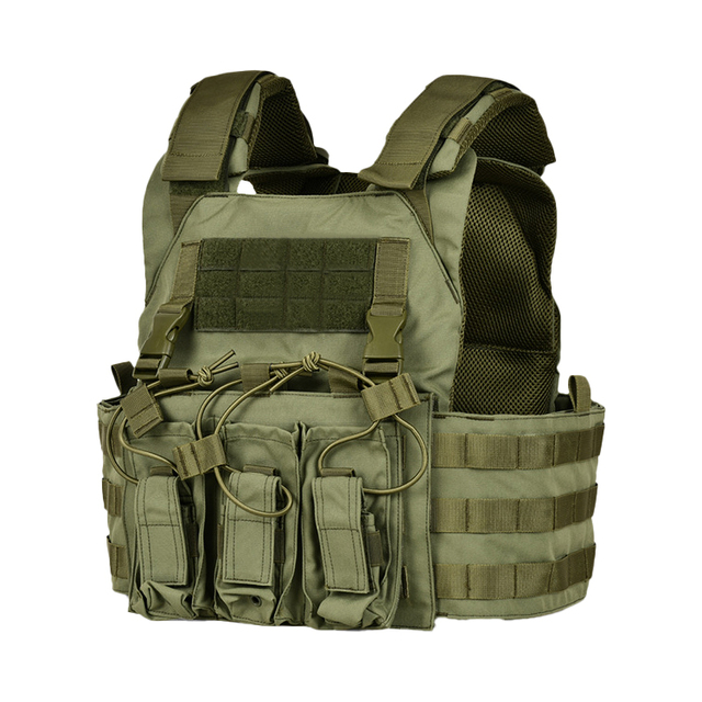 Customized nylon military green tactical vest