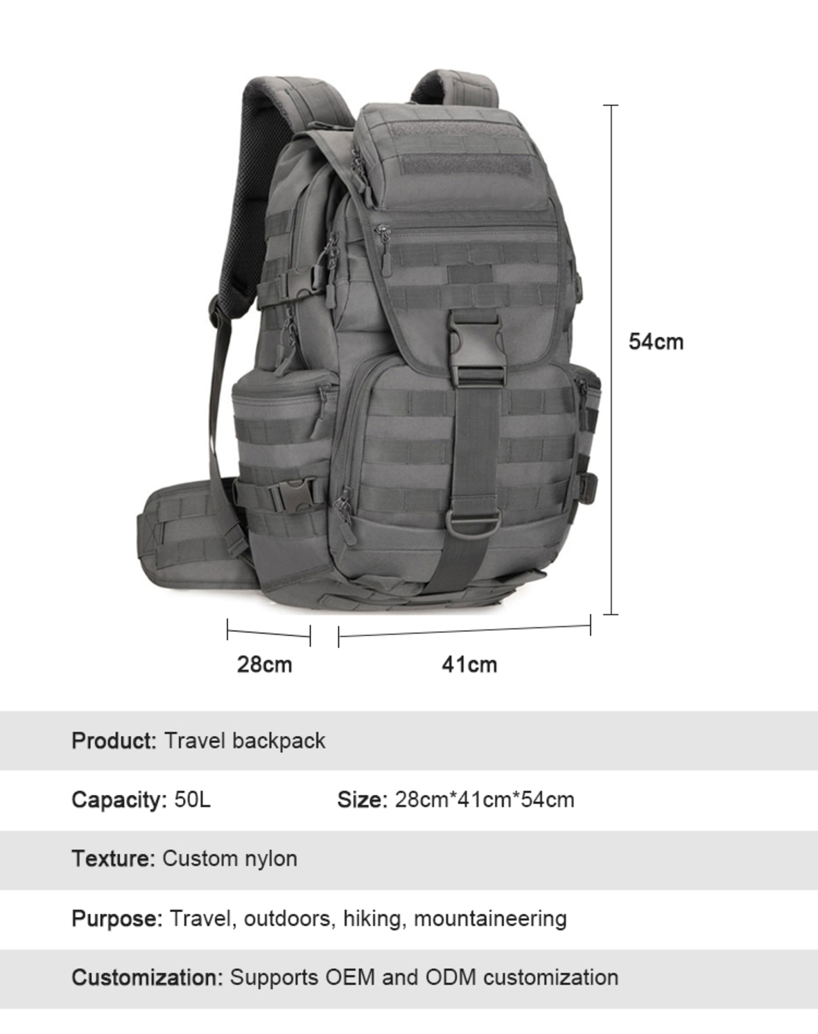 X9 Backpack Mountaineering Travel Backpack