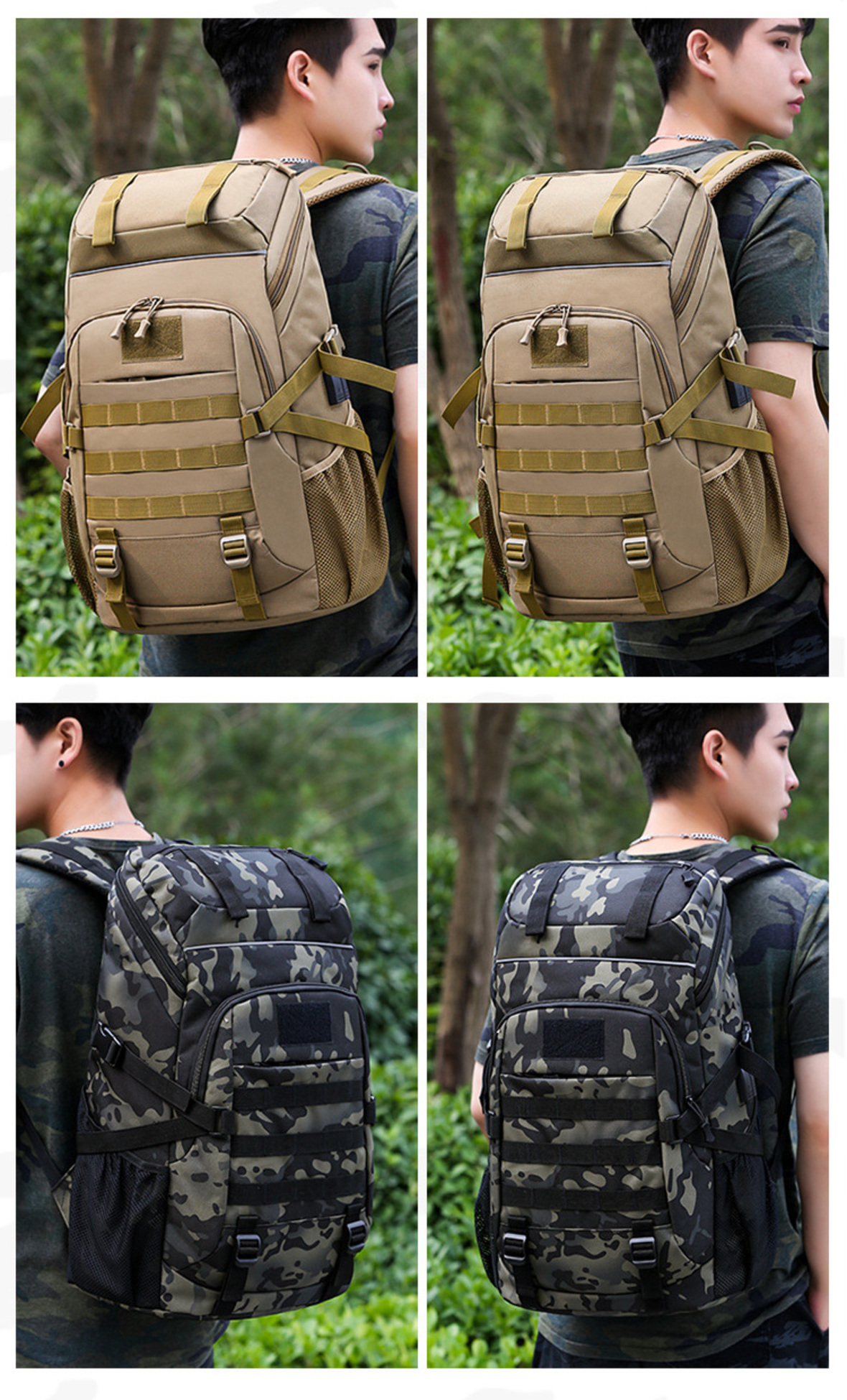 Travel backpack with USB port