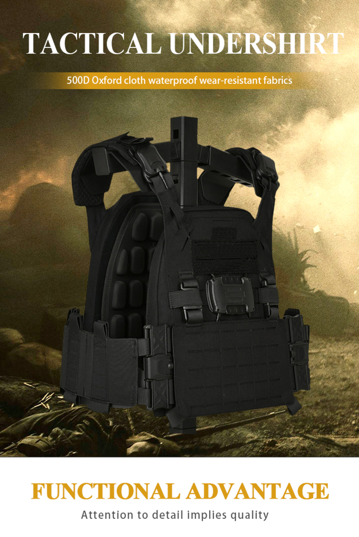 Custom wholesale MOLLE combat vest