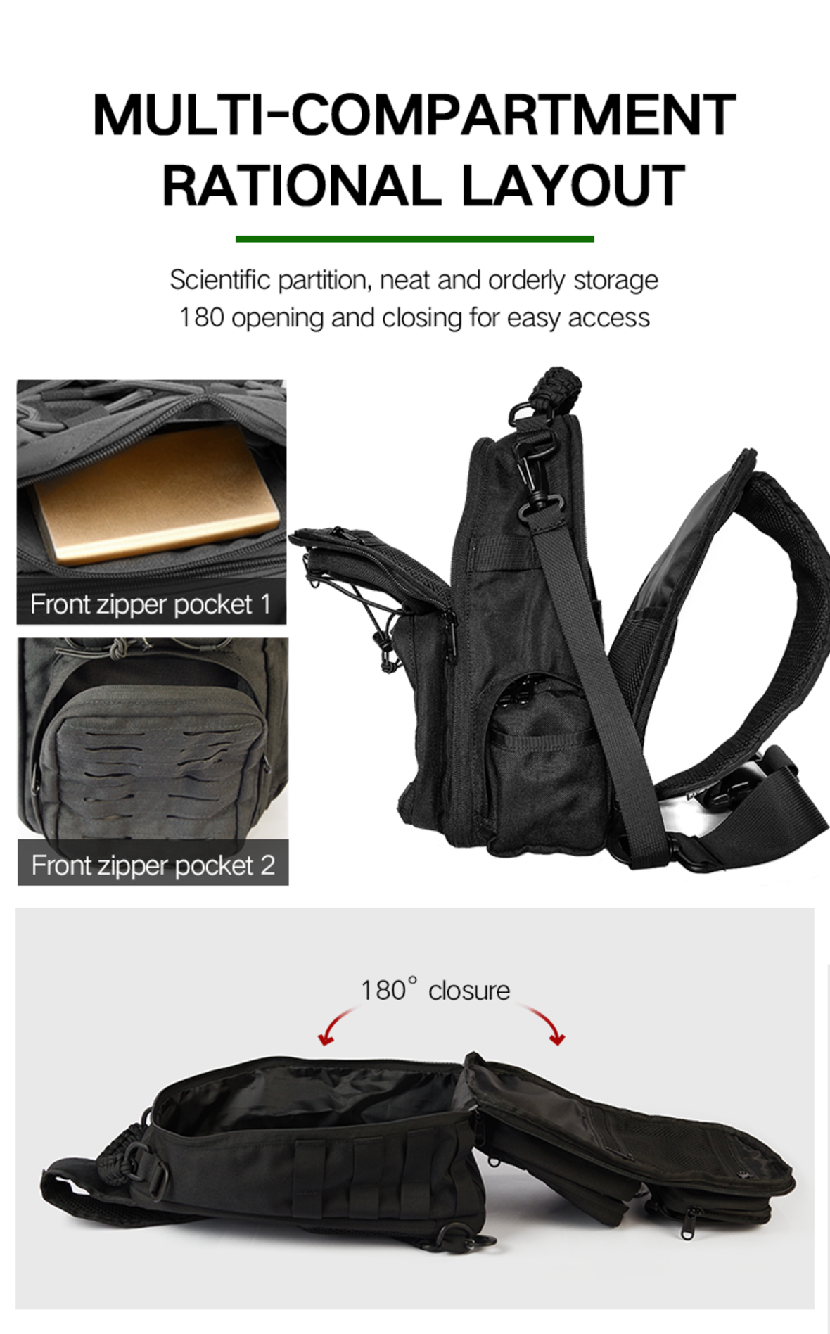 Multifunctional Tactical Crossbody Bag