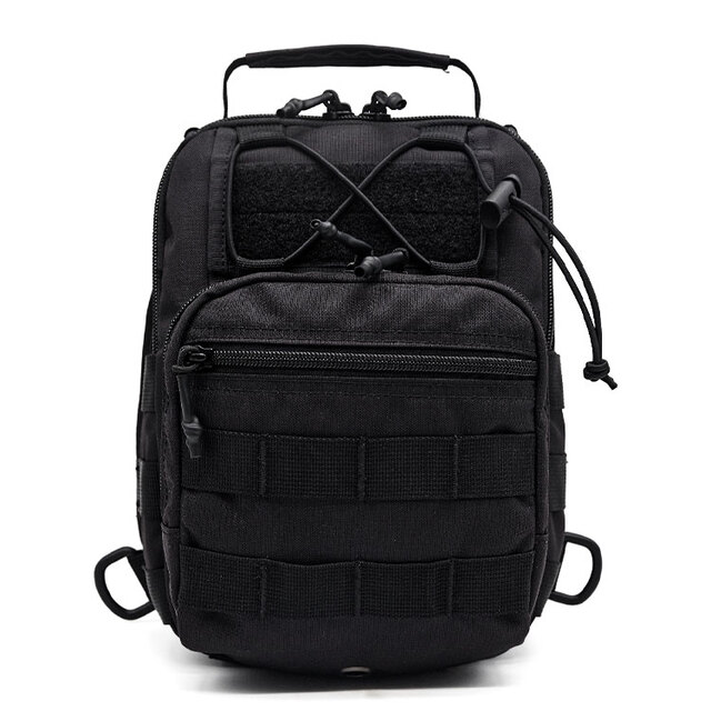 High-end Multifunctional Black Tactical Crossbody Bag