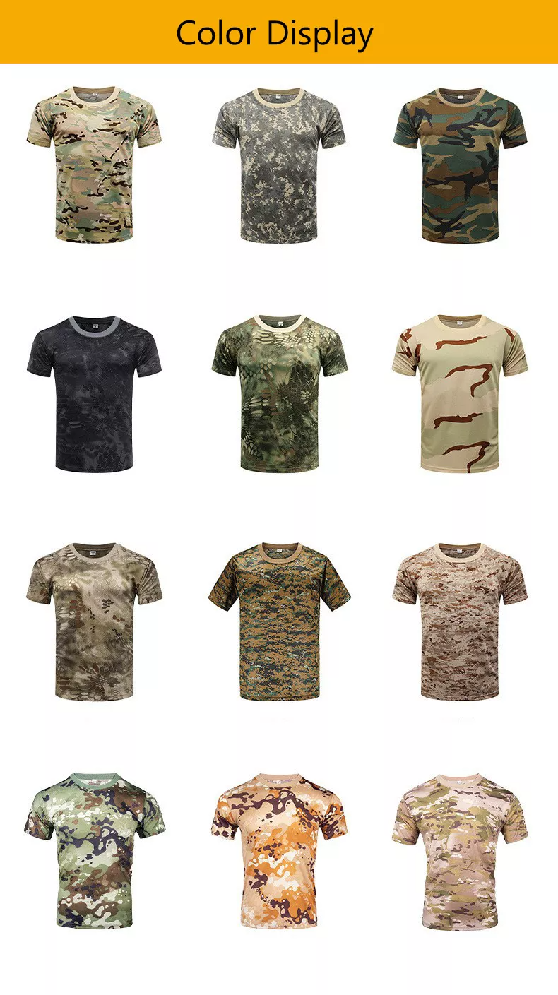 Camo Tactical T-shirts Uniform